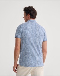 Oxford - Milo Printed Jersey Polo