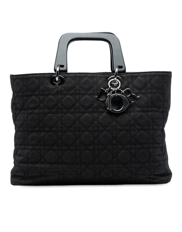 Pre-Loved by Azura Reborn - Pre-Loved Extra Large Denim Cannage Lady Dior