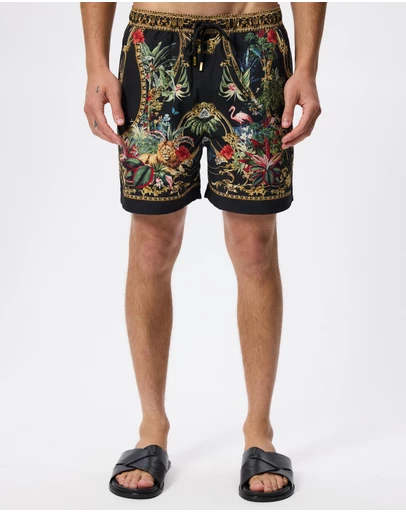 Camilla - Mid Length Boardshorts With Elastic Waist