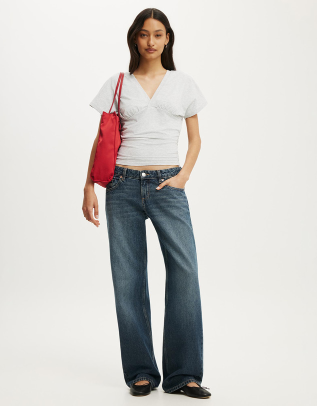 Cotton On - Benni Cinched Vee Tee