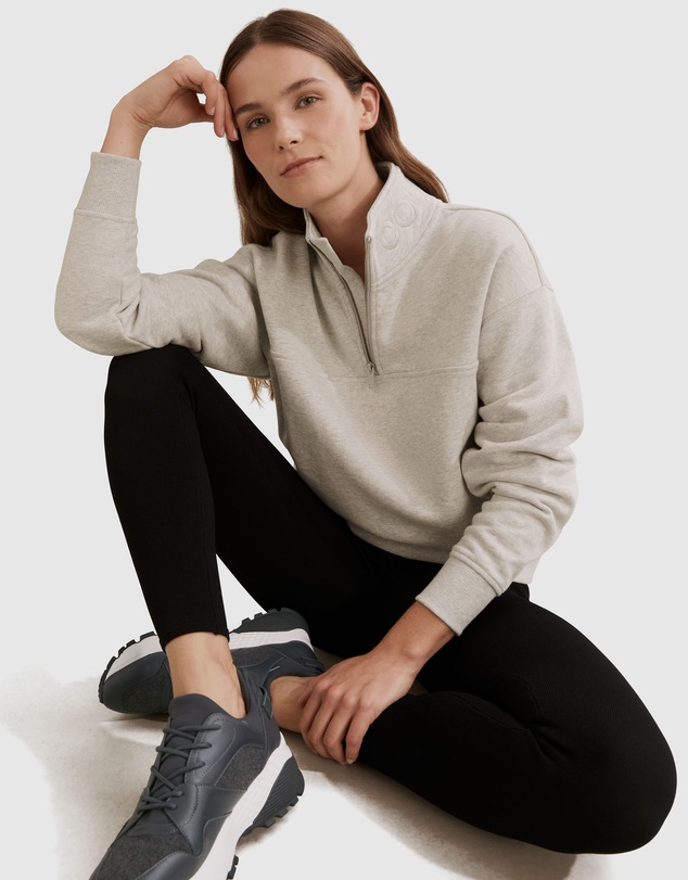 Country Road - Australian Cotton Zip Collar Sweat