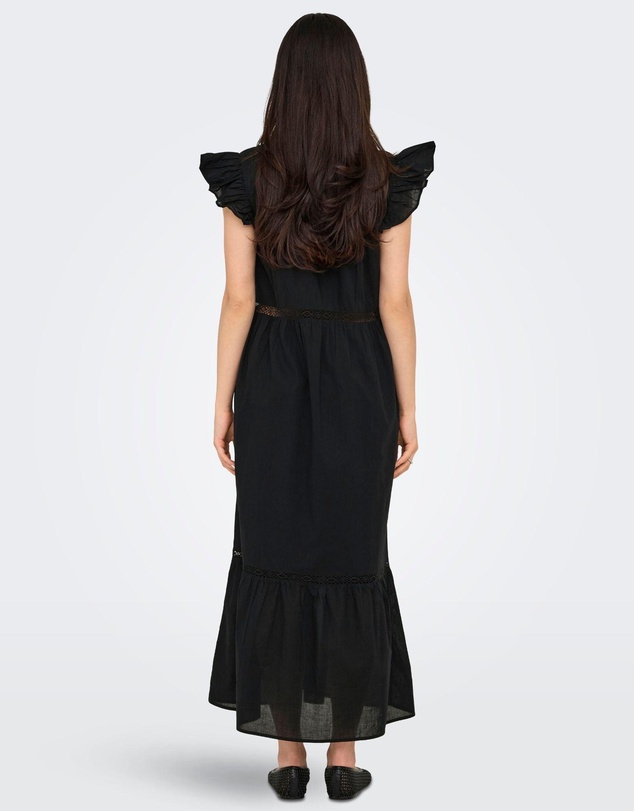 ONLY - Sunny Frilled Cotton Maxi Dress