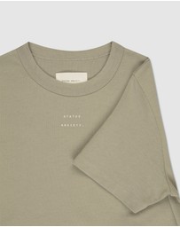 Status Anxiety - Feels Right T-Shirt With Logo