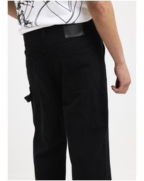 Black Noise White Rain - Cursive Carpenter Pants