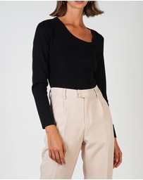 Lydan The Label - Tear Drop Neckline Knit