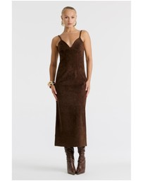 Bardot - Estine Vegan Suede Midi Dress
