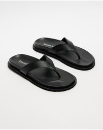 Atmos&Here - Azure Leather Thong Sandals