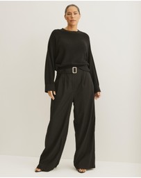 Atmos&Here Curvy - Organic Cotton Relaxed Crew Knit
