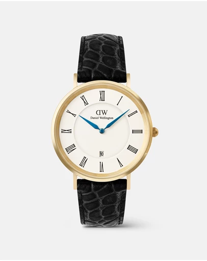 Daniel Wellington - Classic 40mm Roman Numerals Date Croc Belly