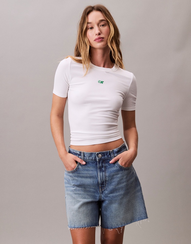 Calvin Klein Jeans - Modal Stretch Monogram Logo Graphic Slim T-Shirt