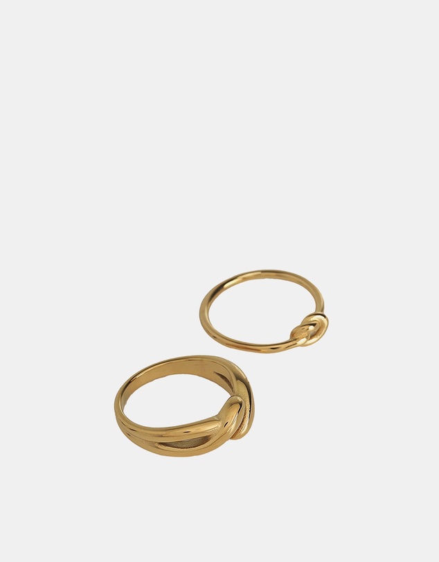 ALDO - Twisties Stainless Steel Ring Set