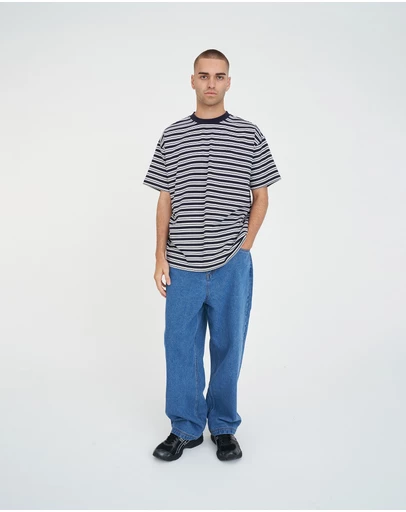 Huffer - Stripe Block Tee