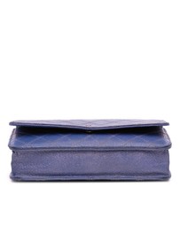 Pre-Loved by Azura Reborn - Pre-Loved CC Calfskin Double Stitched Wallet on Chain