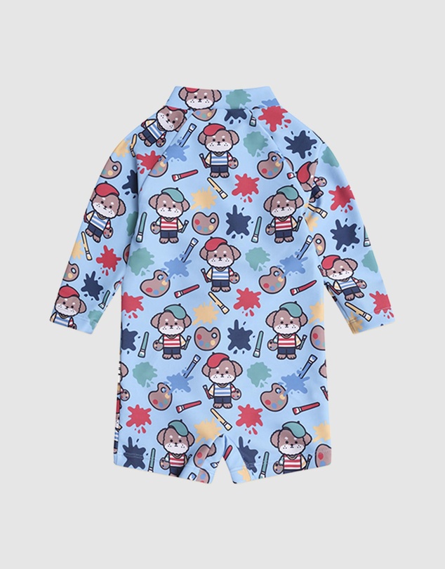 Huxbaby - Parisian Painter Pup Swimsuit - Babies-Kids