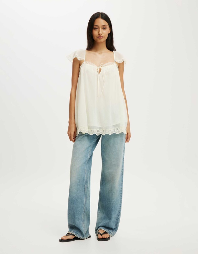 Cotton On - Florence Flutter Sleeve Tunic