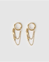 Arms Of Eve - Paloma Gold Huggie Earrings