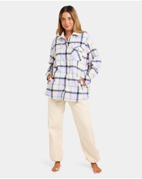 Quiksilver - Womens Camp Queen Polar Fleece Long Sleeve Shirt