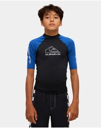 Quiksilver - Boys 8 to 16 On Tour Short Sleeve Rash Vest