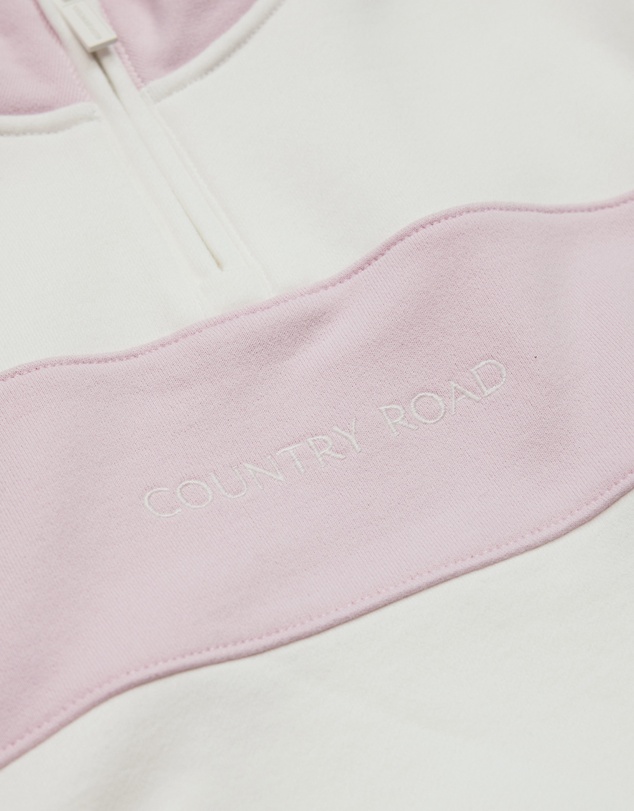 Country Road - Panelled 1/4 Zip Sweat