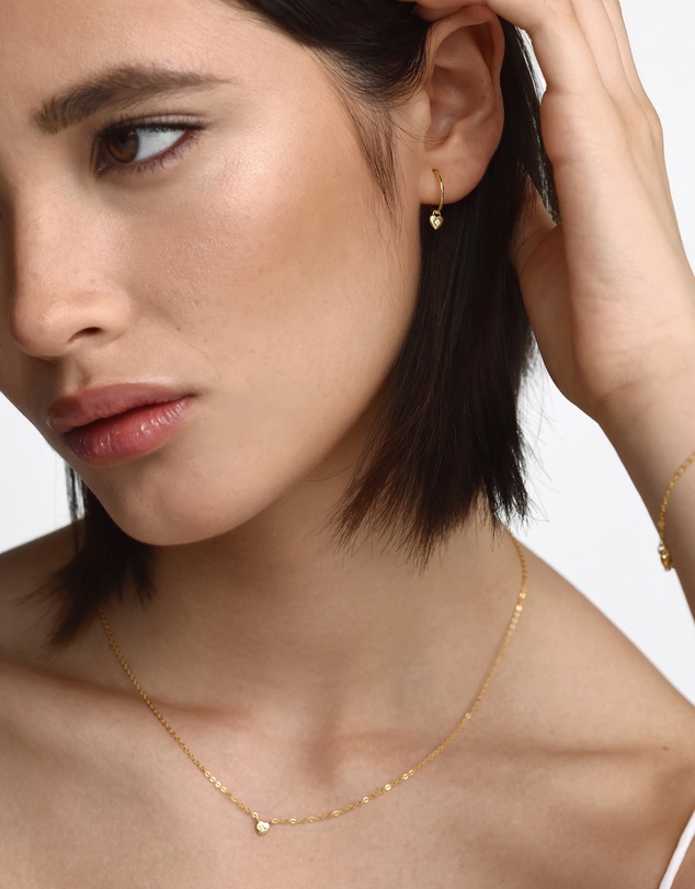 SAINT VALENTINE - Mini Heart Necklace - Gold