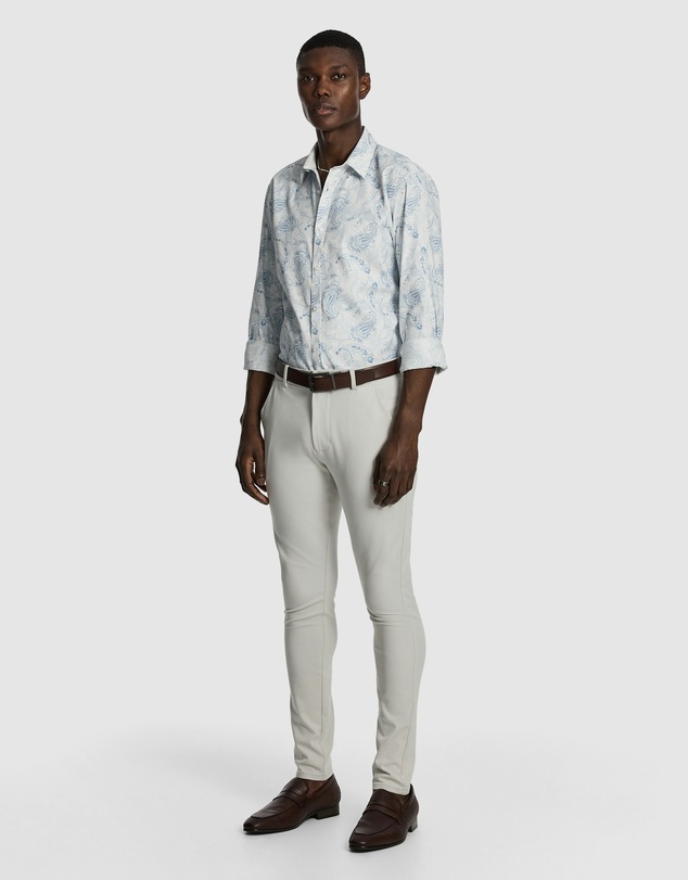 yd. - Valencia Slim Paisley Shirt