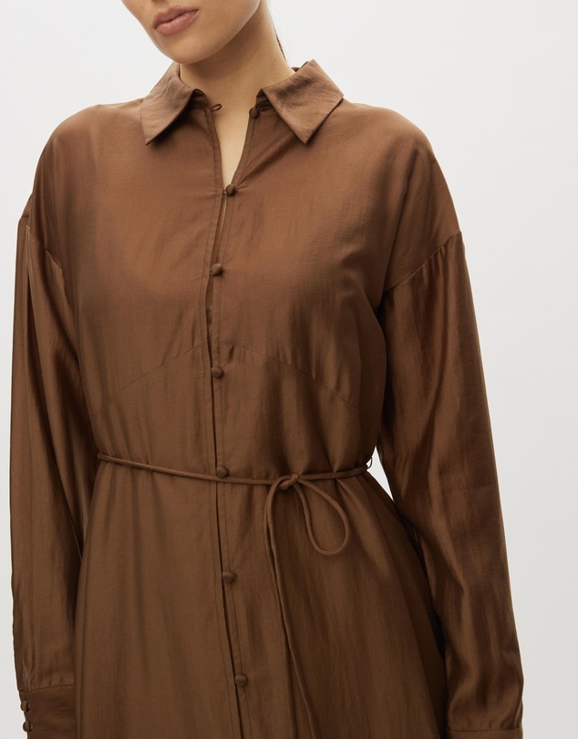 Revibe - Repaired Minima Esenciales Paloma Maxi Shirt Dress - AU 8