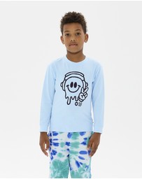 Rock Your Kid - Chill Out David Long Sleeve T-Shirt in Light Blue