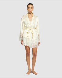 GINIA - Silk Lace Robe
