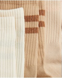 High Heel Jungle - Varsity Pilates Yoga Grip Socks - 3 Pack