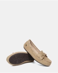 EVERAU - EverAU Ugg Monty Cow Leather Upper Loafer Oxfords Flats