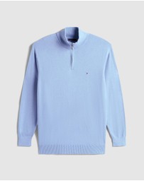 Tommy Hilfiger - Big & Tall Cashmere Half-Zip Jumper