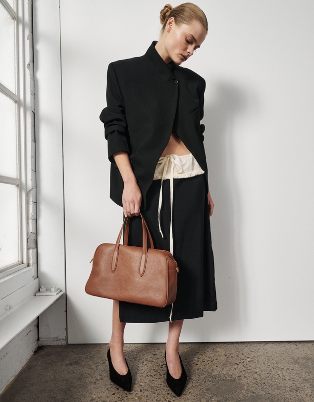 VESTIRSI - Vera Cognac Medium Bowler Bag