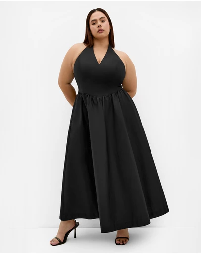 City Chic - Roza Halter Maxi Dress