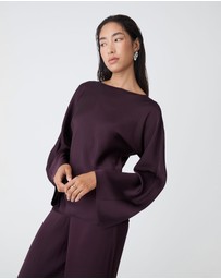 Forcast - Asma Satin Bias Cut Top