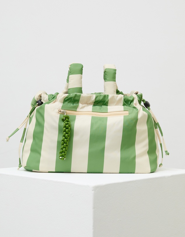 Phile - Pram Caddy - Green Stripes