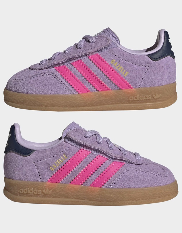 adidas Originals - GAZELLE INDOOR COMFORT CLOSURE ELASTIC LACE SHOES Infants