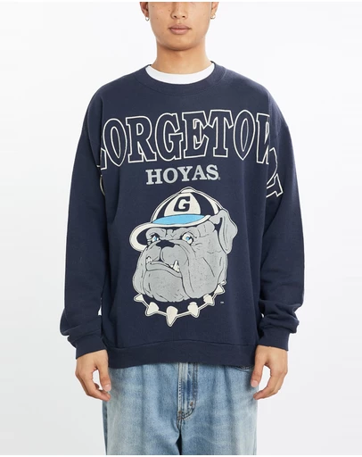 Vintage by The Real Deal - Pre Loved - Vintage 90s NCAA Georgetown Hoyas Sweatshirt