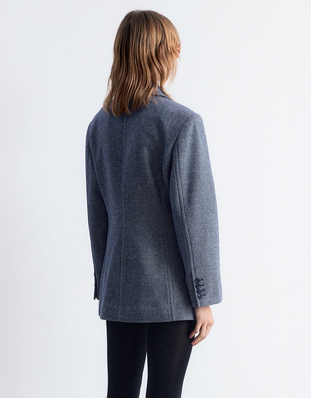 & Other Stories - Fitted Shoulder-Pad Wool Blazer