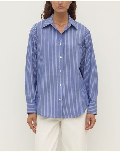 Blue & White Stripe