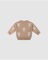Kynd Baby - Knit Bunny Jumper in Oatmeal