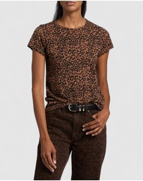 rag & bone - All Over Leopard Tee