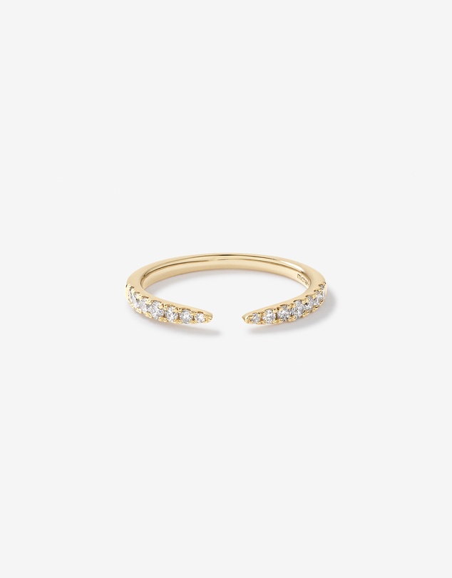 Michael Hill - 0.25 Carat TW Diamond Open Wedding Band in 14kt Yellow Gold