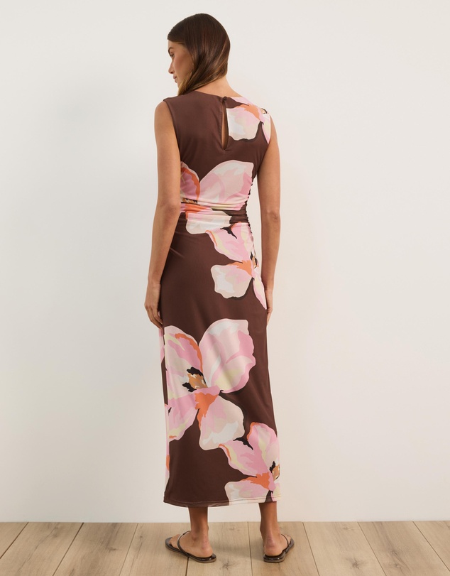 Atmos&Here - Priya Sleeveless Mesh Maxi Dress