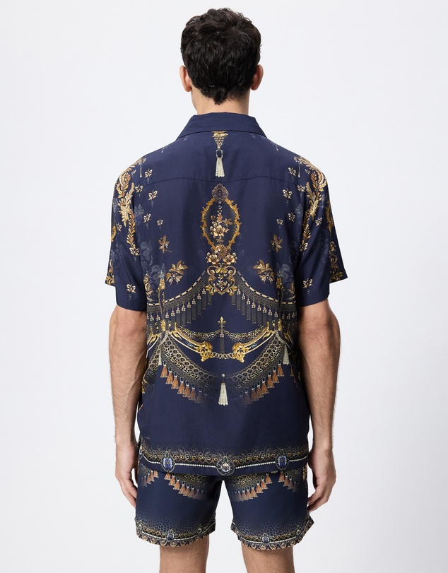 Camilla - Short Sleeve Camp Collared Shirt