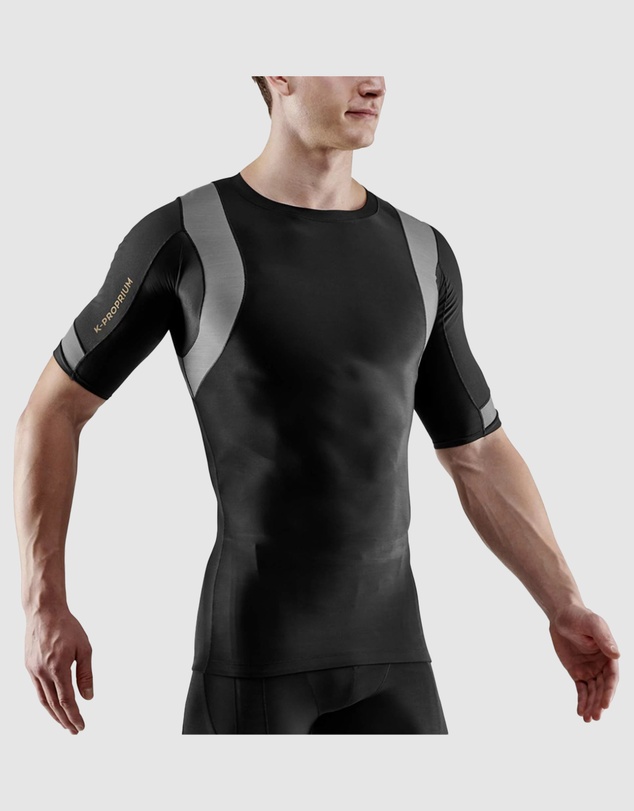SKINS - Mens Compression Short Sleeve Top Black