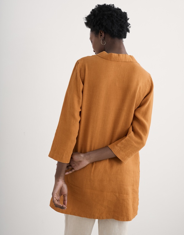 Seasalt - Seasalt Cornwall Yellow Tide Clock 3/4 Sleeve Tunic