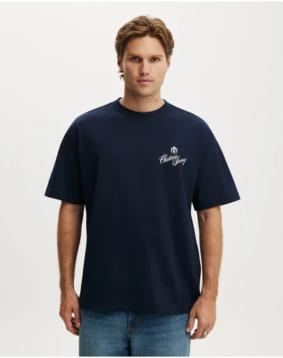 Cotton On - Box Fit Text T-Shirt
