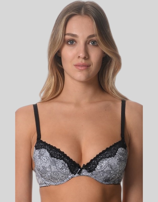Underwear Of Sweden - Myra Bra-White Black x2 Pack (Padded)