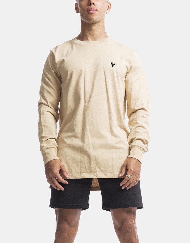 Vacancy Co - Palm Embroidery Long Sleeve Tee