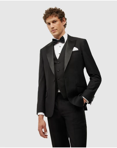 Politix - Riley Black Tie Chintz Tuxedo